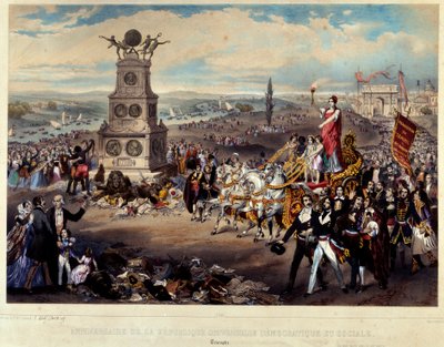 Aniversario de la República Democrática y Social: Triunfo de La República de French School