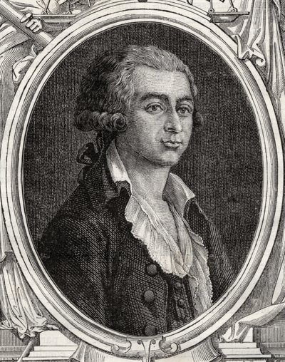 Antoine-Joseph Gorsas (1752-93) de la "Histoire de la Revolution Francaise" de Louis Blanc (1811-82) (grabado) de French School