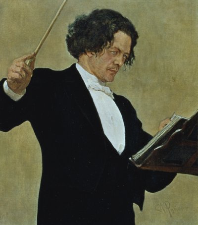 Anton Rubinstein (1829-94) Dirigiendo de French School