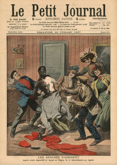 Apaches divirtiéndose, ilustración de 