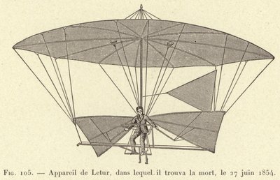 Aparato de Letur, en el cual encontró la muerte, el 27 de junio de 1854 de French School