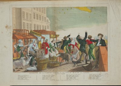Aparición del Gran Cometa en 1811 de French School