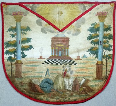 Delantal de un Maestro, siglo XVIII de French School