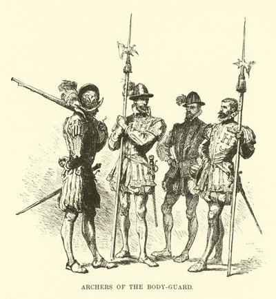 Arqueros de la guardia del cuerpo de French School