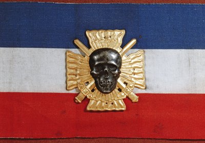 Insignia de brazo de la Croix-de-Feu, años 1930 de French School