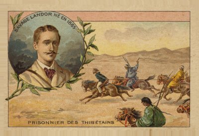 Arnold Henry Savage Landor hecho prisionero en el Tíbet de French School