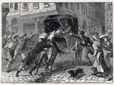 Arresto de Georges Cadoudal (1771-1804), un jefe chouan durante las Guerras de Vendée, 9 de marzo de French School