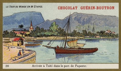 Llegando al puerto de Papeete, Tahití de French School
