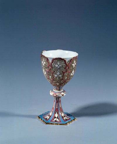 Arte francés: jarra sobre soporte móvil formando un soporte de exhibición. Porcelana dura de French School