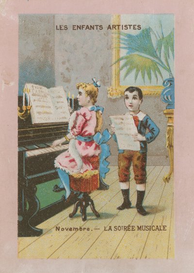 Niños artísticos. Noviembre; velada musical de French School