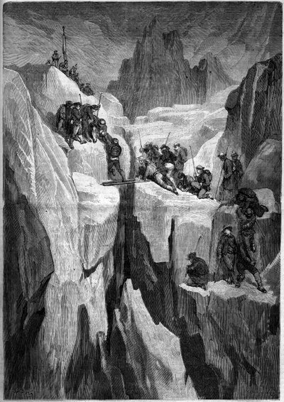 Ascensión del Mont Blanc, 5 de julio de French School