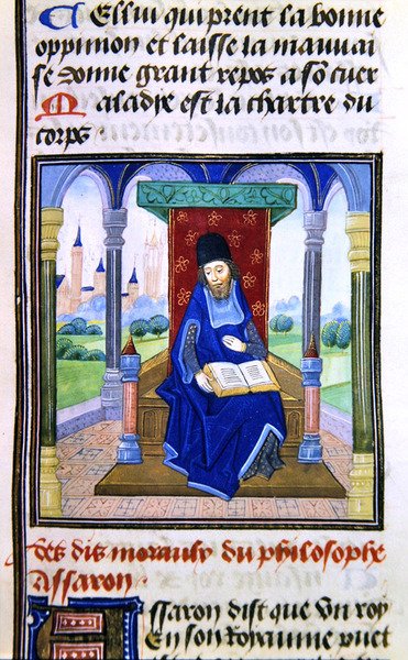 Assaron, de Histoire des Philosophes, finales del siglo XV de French School
