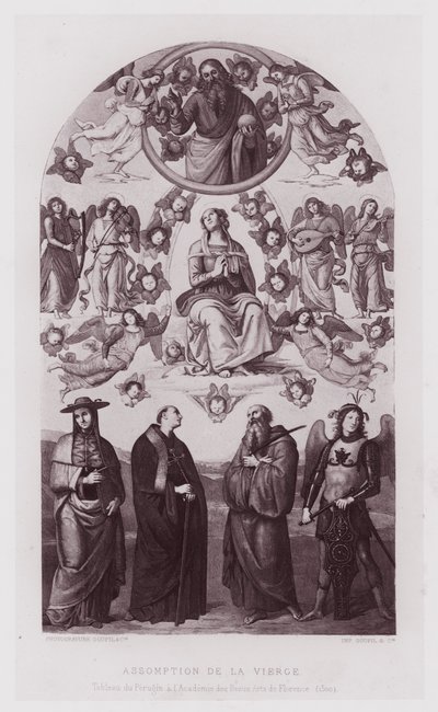 Asunción de la Virgen, Cuadro del Perugino en la Academia de Bellas Artes de Florencia de French School