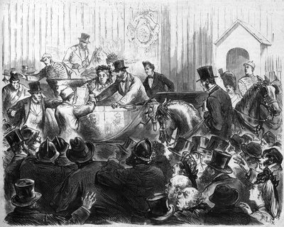 Ataque a la Reina de Inglaterra Victoria (1819-1901) de French School