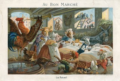 Tarjeta comercial de Au Bon Marché de French School