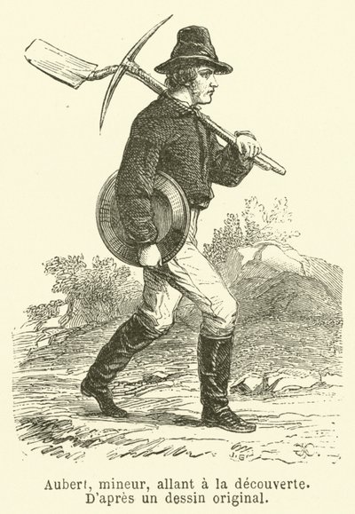 Aubert, minero, yendo al descubrimiento de French School