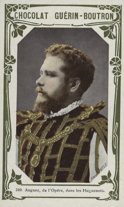 Auguez, de la Ópera, en los Hugonotes de French School