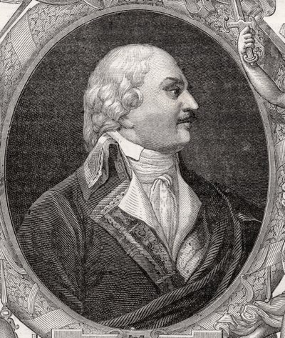 Auguste-Henri-Marie-Picot, Marqués de Dampierre, grabado por Stephane Pannemaker (1847-1930) de 