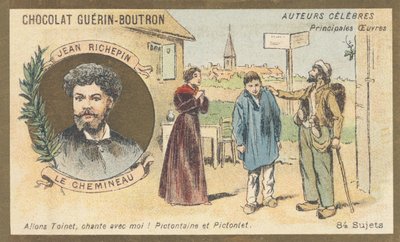 Auguste-Jules Richepin conocido como Jean Richepin (1849-1926), poeta, novelista y dramaturgo francés, autor de “Le chemineau”, drama en cinco actos (1897) de French School