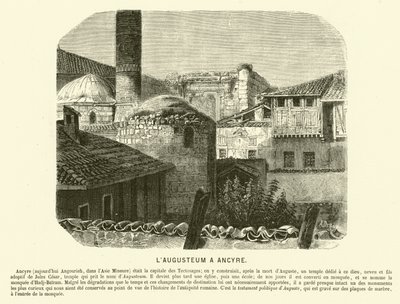 Augusteum, Templo de Augusto y Roma, Ankara, Turquía de French School