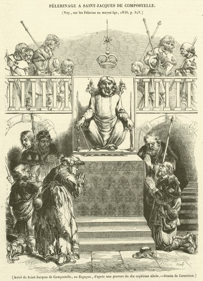 Altar de Santiago de Compostela, en España de French School