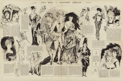 Con Nada, Trajes simples (grabado) de French School