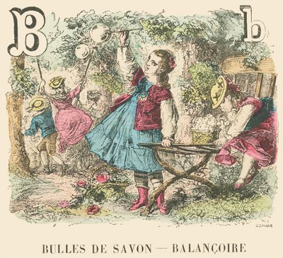 B: Burbujas de jabón — Columpio de French School