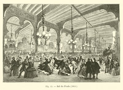 Baile del Prado, 1855 de French School