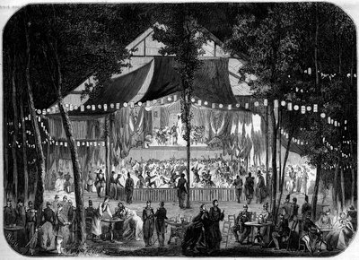 Baile organizado en el campamento militar de Chalons, Marne (51) de French School