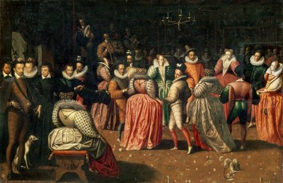 Baile en la Corte del Rey Enrique III de Francia, o Baile del Duque de Alençon, 2ª mitad del siglo XVI de French School