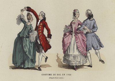 Traje de baile, 1762 de French School