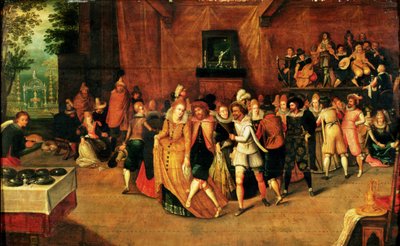 Baile durante el Reinado de Enrique III, 1574-89 de French School