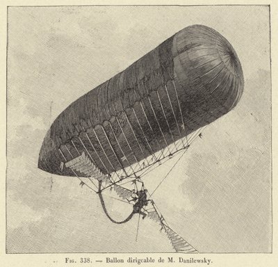 Globo dirigible de M Danilewsky de French School