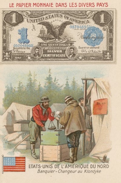 Banquero y cambista, Klondike, Alaska, EE.UU. de French School