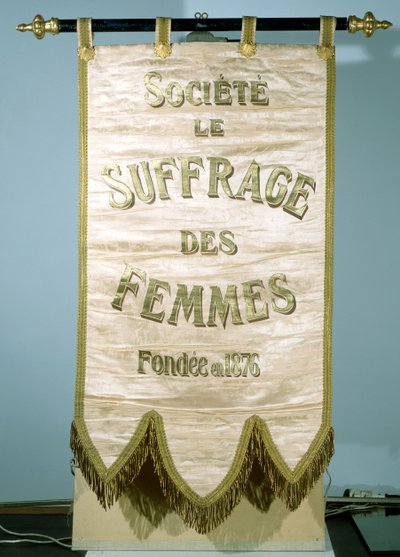 Estandarte de la Société Le Suffrage de Femmes de French School