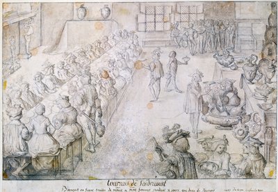 Banquete en el Torneo de Sandricourt en 1493 de French School