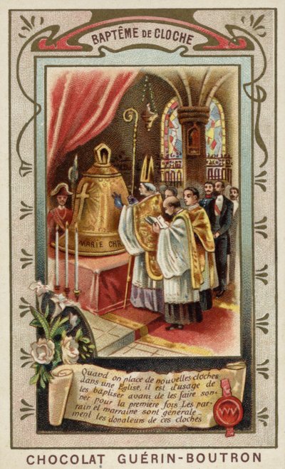 Bautismo de una nueva campana de iglesia de French School