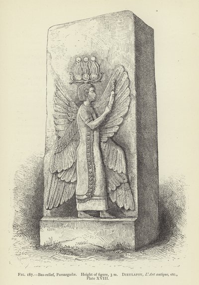 Bajorrelieve, Parsargadae, Altura de la figura, 3 m de French School