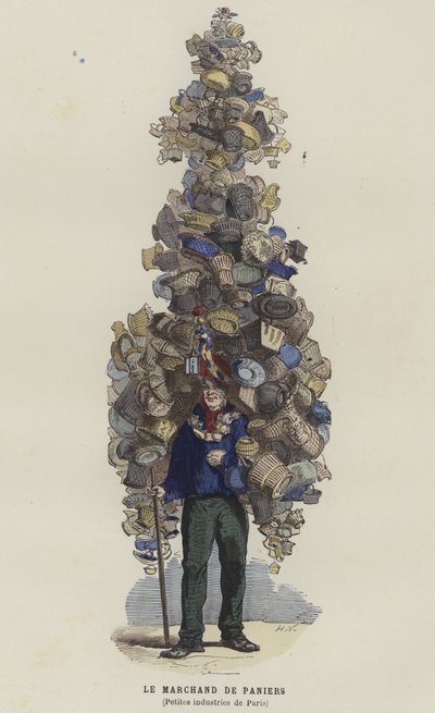 Vendedor de cestas de French School