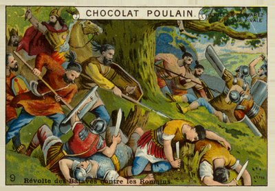 Revuelta de los bátavos contra los romanos de French School