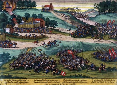 Batalla de Cognac en 1568 (Guerra de Religiones) de French School