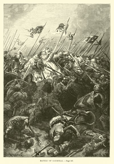 Batalla de Courtrai de French School