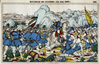 Batalla de Custoza el 24 de junio de French School