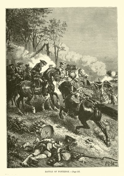 Batalla de Fontenoy de French School