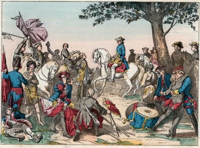 Batalla de Fontenoy de French School