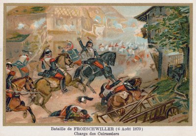 Batalla de Froeschwiller, carga de los coraceros de French School