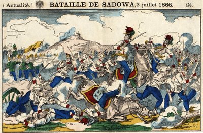 Batalla de Sadowa el 3 de julio de French School