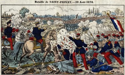 Batalla de Saint-Privat el 18 de agosto de French School