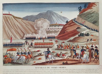 Batalla de Somosierra el 30 de noviembre de 1808 de French School