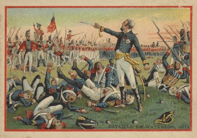 Batalla de Waterloo en 1814 de French School